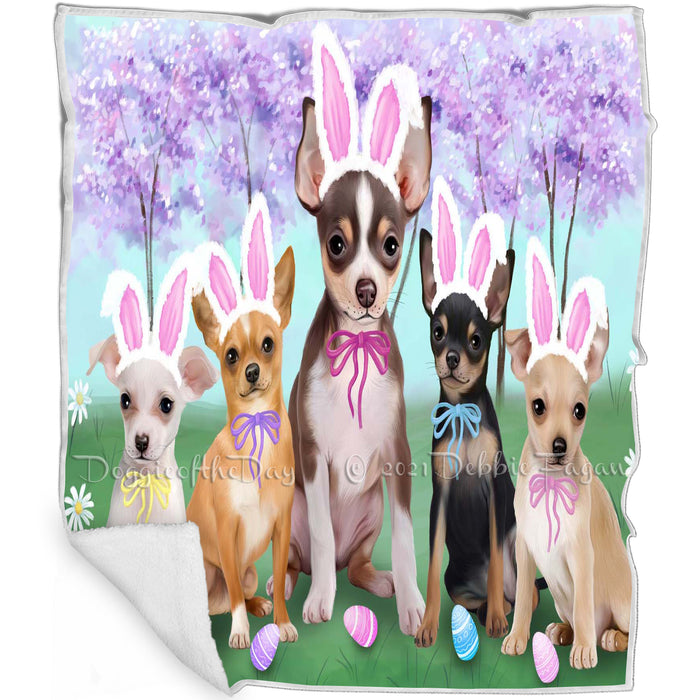 Chihuahuas Dog Easter Holiday Blanket BLNKT57522