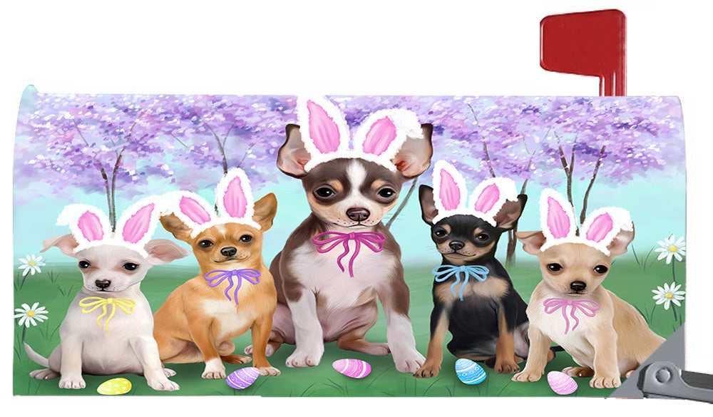 Easter Holidays Chihuahua Dogs Magnetic Mailbox Cover MBC48390