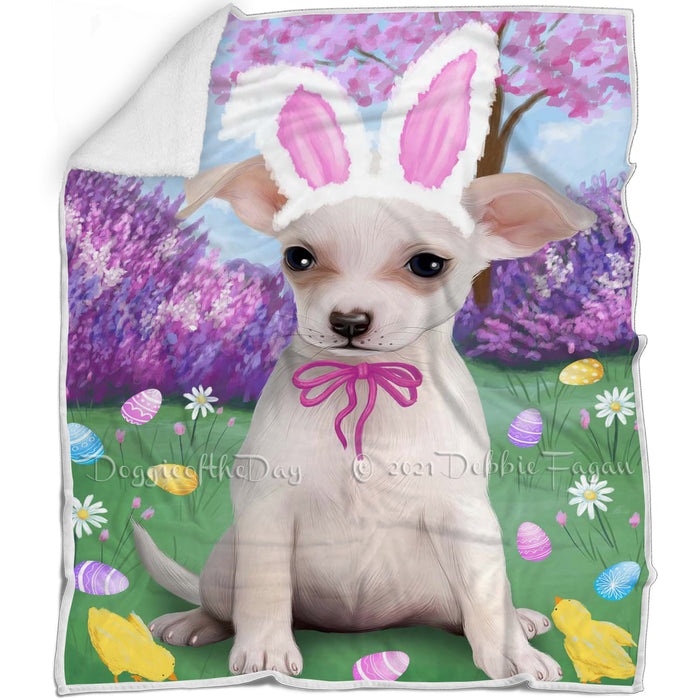 Chihuahua Dog Easter Holiday Blanket BLNKT57558