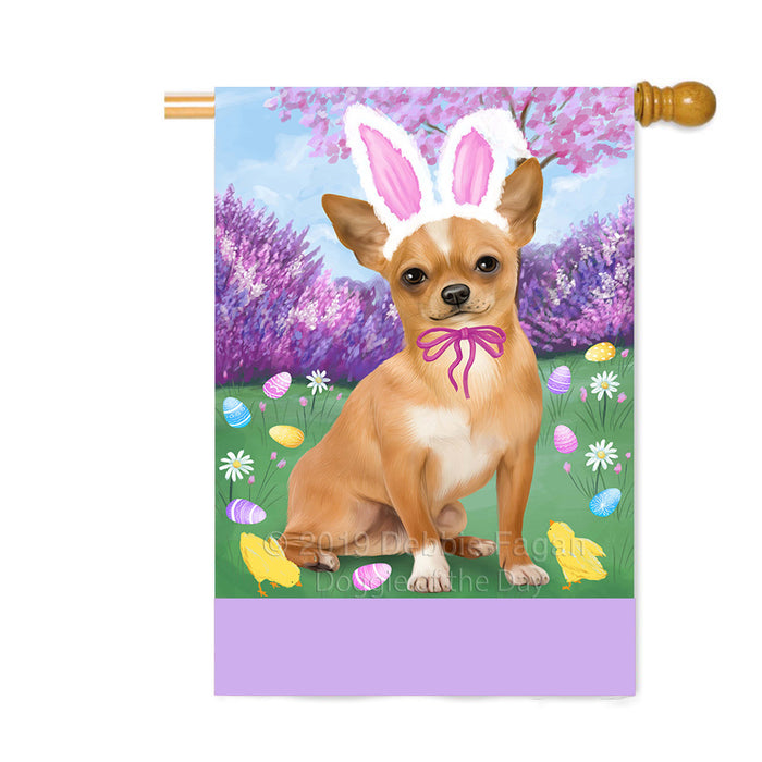 Personalized Easter Holiday Chihuahua Dog Custom House Flag FLG-DOTD-A58877