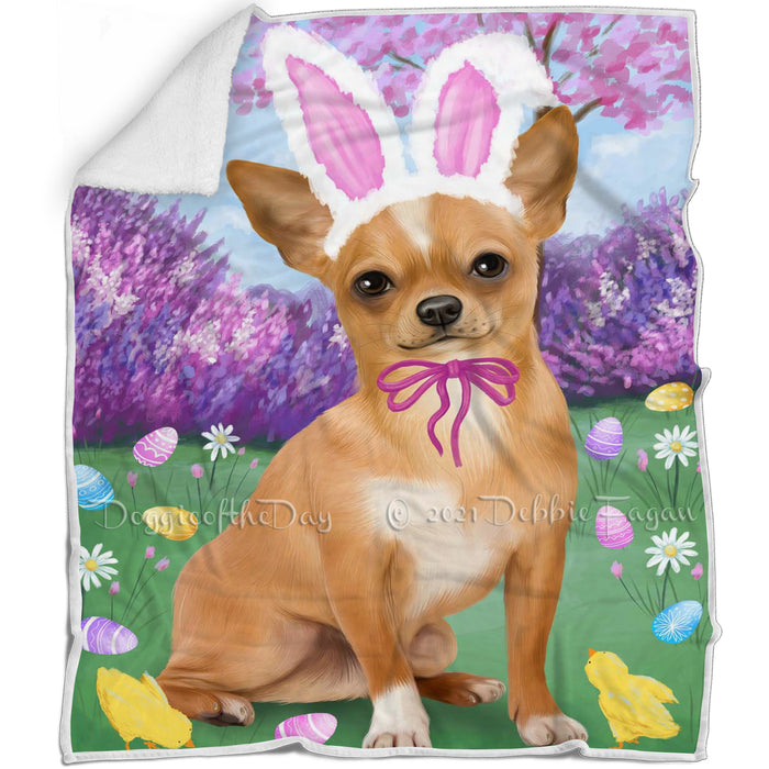 Chihuahua Dog Easter Holiday Blanket BLNKT57531