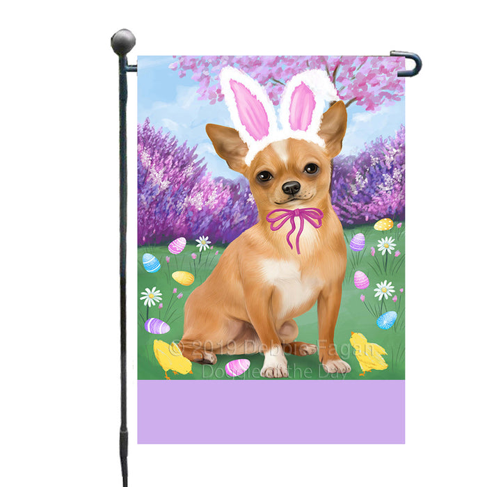 Personalized Easter Holiday Chihuahua Dog Custom Garden Flags GFLG-DOTD-A58821