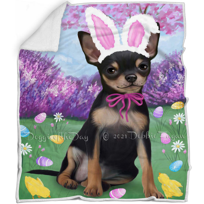 Chihuahua Dog Easter Holiday Blanket BLNKT57540