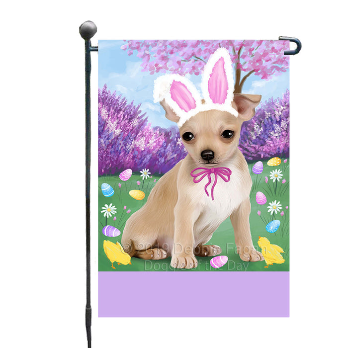 Personalized Easter Holiday Chihuahua Dog Custom Garden Flags GFLG-DOTD-A58823