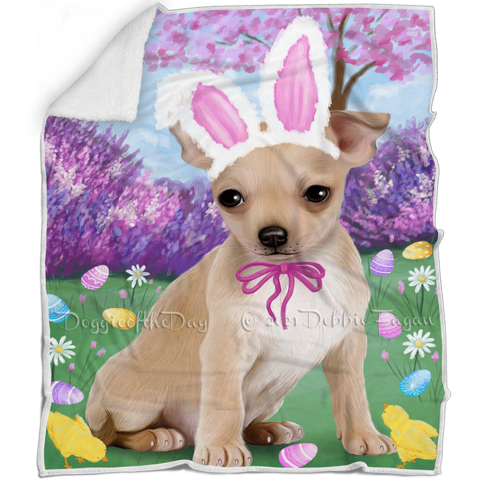 Chihuahua Dog Easter Holiday Blanket BLNKT57549