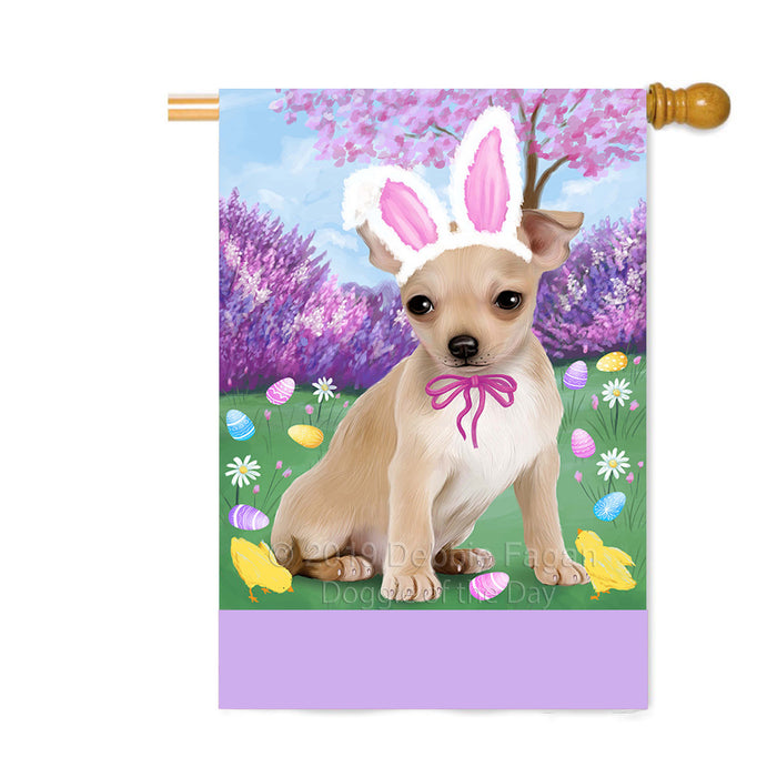 Personalized Easter Holiday Chihuahua Dog Custom House Flag FLG-DOTD-A58879