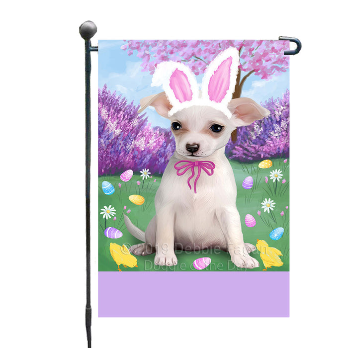 Personalized Easter Holiday Chihuahua Dog Custom Garden Flags GFLG-DOTD-A58824
