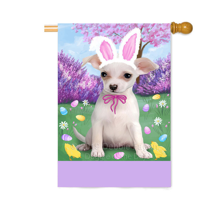 Personalized Easter Holiday Chihuahua Dog Custom House Flag FLG-DOTD-A58880
