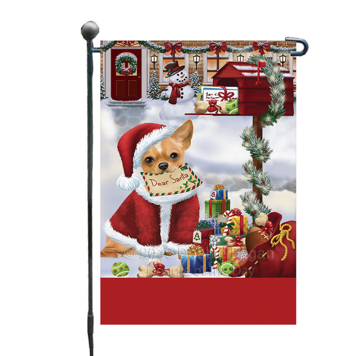 Personalized Happy Holidays Mailbox Chihuahua Dog Christmas Custom Garden Flags GFLG-DOTD-A59918