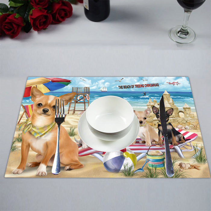 Pet Friendly Beach Chihuahua Dogs Placemat