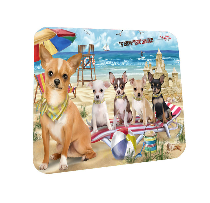 Pet Friendly Beach Chihuahua Dogs Coasters Set of 4 CSTA58091