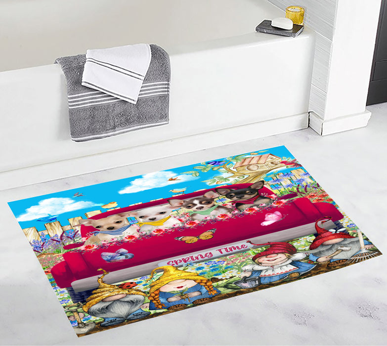 Chihuahua Bath Mat: Explore a Variety of Designs, Custom, Personalized, Anti-Slip Bathroom Rug Mats, Gift for Dog and Pet Lovers