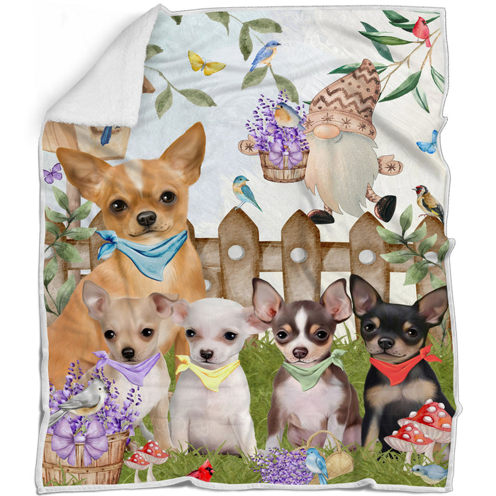 Chihuahua Bed Blanket, Explore a Variety of Designs, Custom, Soft and Cozy, Personalized, Throw Woven, Fleece and Sherpa, Gift for Pet and Dog Lovers
