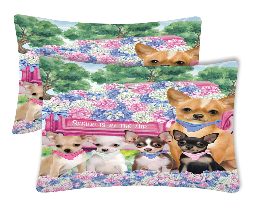 Chihuahua Pillow Case: Explore a Variety of Personalized Designs, Custom, Soft and Cozy Pillowcases Set of 2, Pet & Dog Gifts