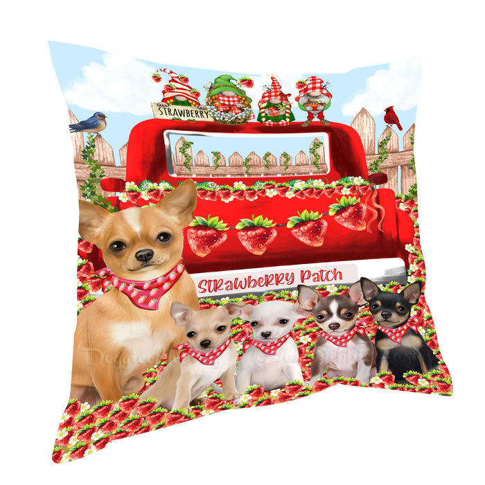 Chihuahua Pillow: Cushion for Sofa Couch Bed Throw Pillows, Personalized, Explore a Variety of Designs, Custom, Pet and Dog Lovers Gift