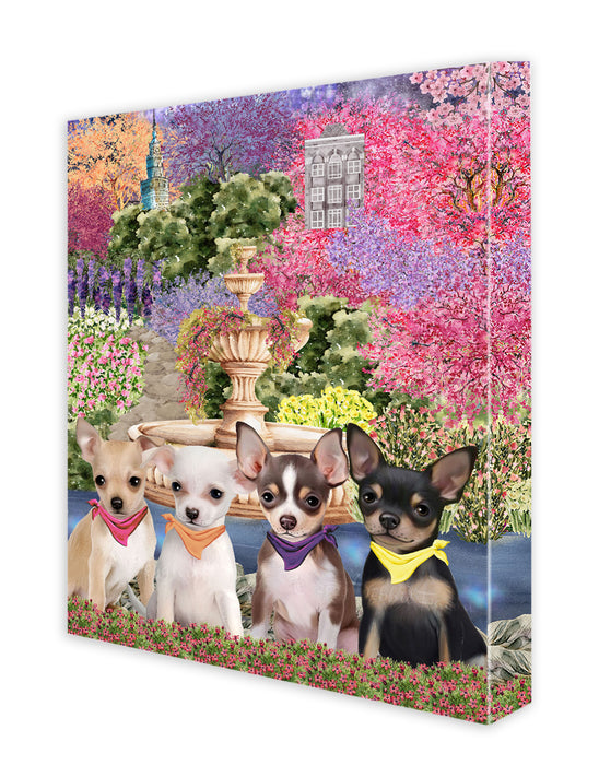 Chihuahua Canvas: Explore a Variety of Custom Designs, Personalized, Digital Art Wall Painting, Ready to Hang Room Decor, Gift for Pet & Dog Lovers