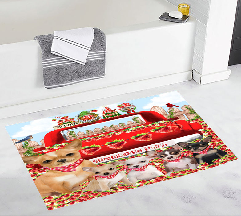 Chihuahua Anti-Slip Bath Mat, Explore a Variety of Designs, Soft and Absorbent Bathroom Rug Mats, Personalized, Custom, Dog and Pet Lovers Gift