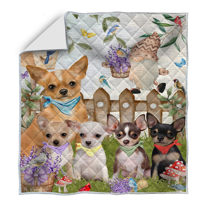 Chihuahua Quilt: Explore a Variety of Bedding Designs, Custom, Personalized, Bedspread Coverlet Quilted, Gift for Dog and Pet Lovers