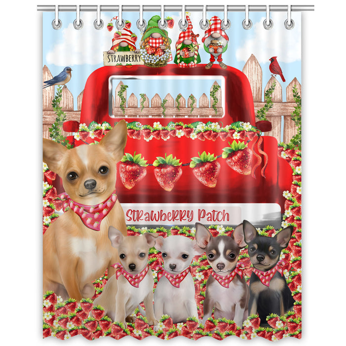 Chihuahua Shower Curtain: Explore a Variety of Designs, Custom, Personalized, Waterproof Bathtub Curtains for Bathroom with Hooks, Gift for Dog and Pet Lovers