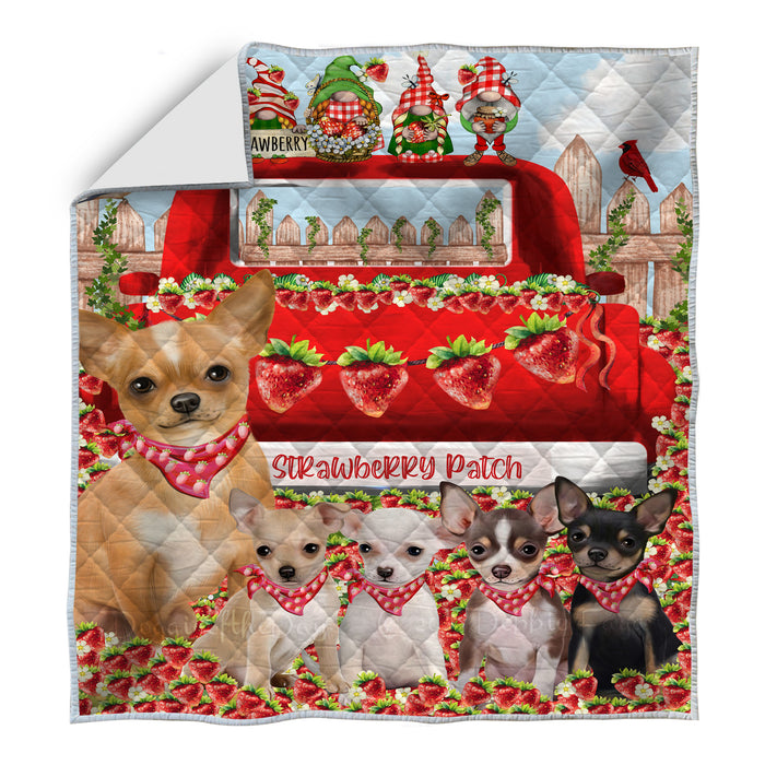 Chihuahua Quilt, Explore a Variety of Bedding Designs, Bedspread Quilted Coverlet, Custom, Personalized, Pet Gift for Dog Lovers