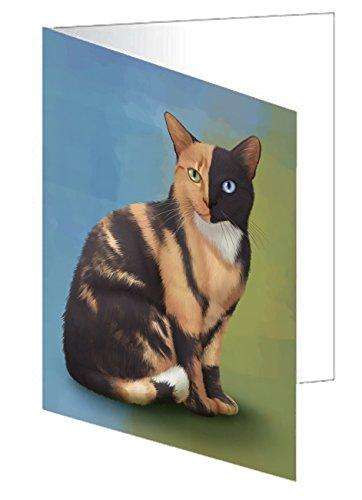 Chimera Cat Handmade Artwork Assorted Pets Greeting Cards and Note Cards with Envelopes for All Occasions and Holiday Seasons