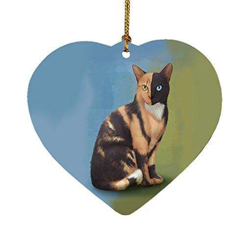 Chimera Cat Heart Christmas Ornament