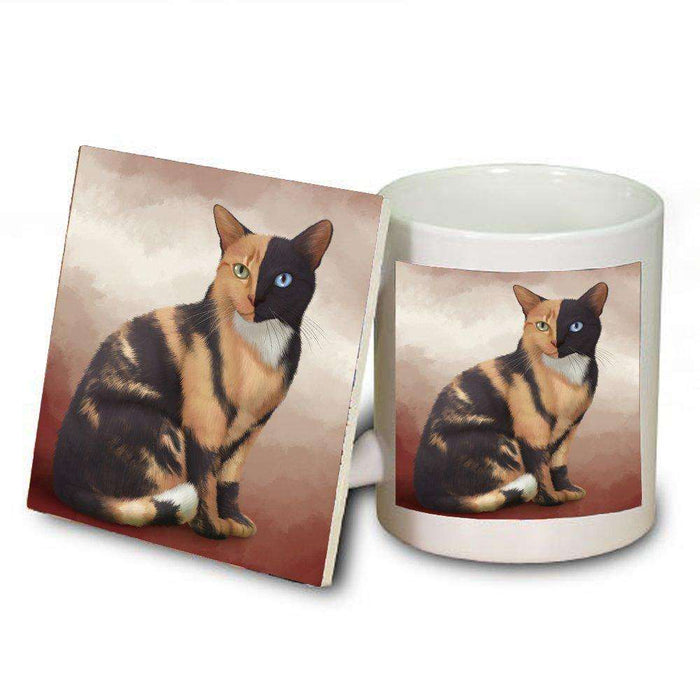 Chimera Cat Mug and Coaster Set