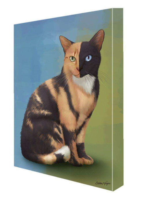 Chimera Cat Painting Printed on Canvas Wall Art Signed