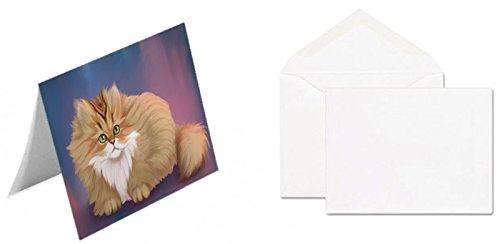 Chinchilla Golden Persian Cat Handmade Artwork Assorted Pets Greeting Cards and Note Cards with Envelopes for All Occasions and Holiday Seasons