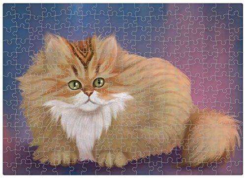 Chinchilla Golden Persian Cat Puzzle with Photo Tin