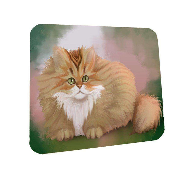Chinchilla Persian Cat Coasters Set of 4