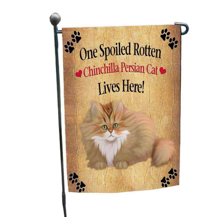 Chinchilla Persian Spoiled Rotten Cat Garden Flag