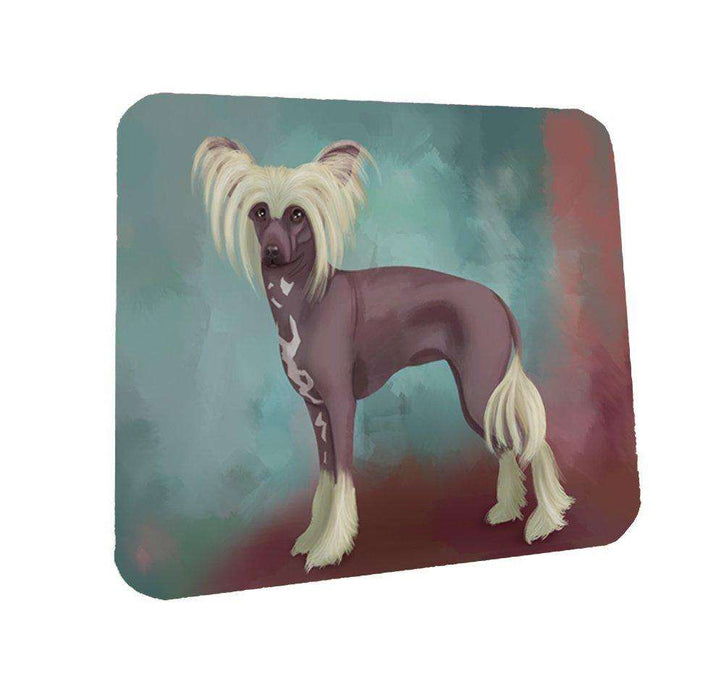 Chinese Crested Dog Coasters Set of 4