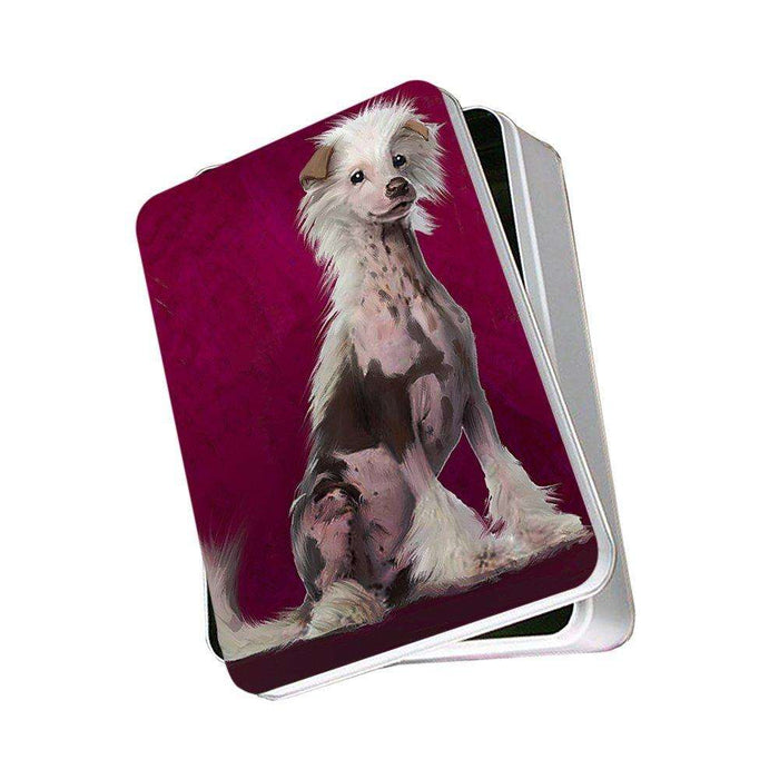 Chinese Crested Dog Photo Storage Tin PITN48435