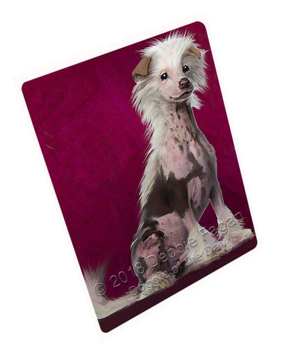 Chinese Crested Dog Tempered Cutting Board C49146