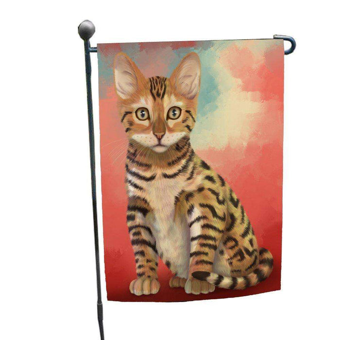 Chinese Li Hua Kitten Cat Garden Flag
