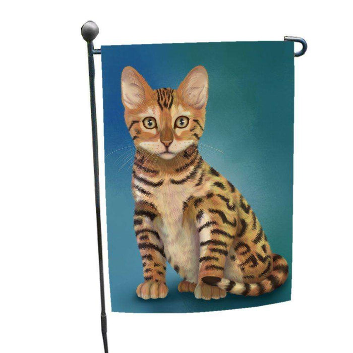 Chinese Li Hua Kitten Cat Garden Flag
