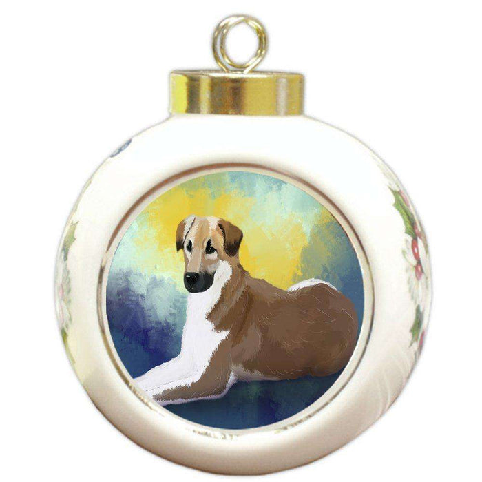 Chinook Dog Round Ball Christmas Ornament