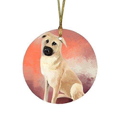 Chinook Dog Round Christmas Ornament