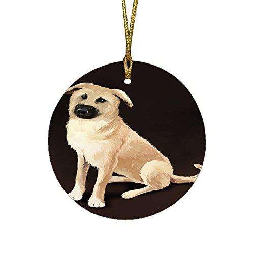 Chinook Dog Round Christmas Ornament
