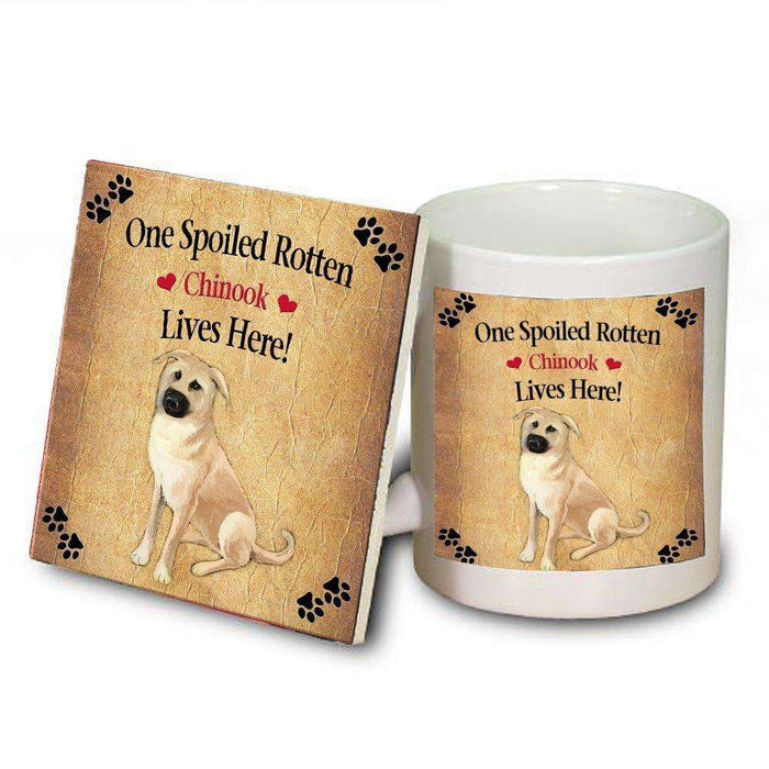 Chinook Spoiled Rotten Dog Mug and Coaster Set