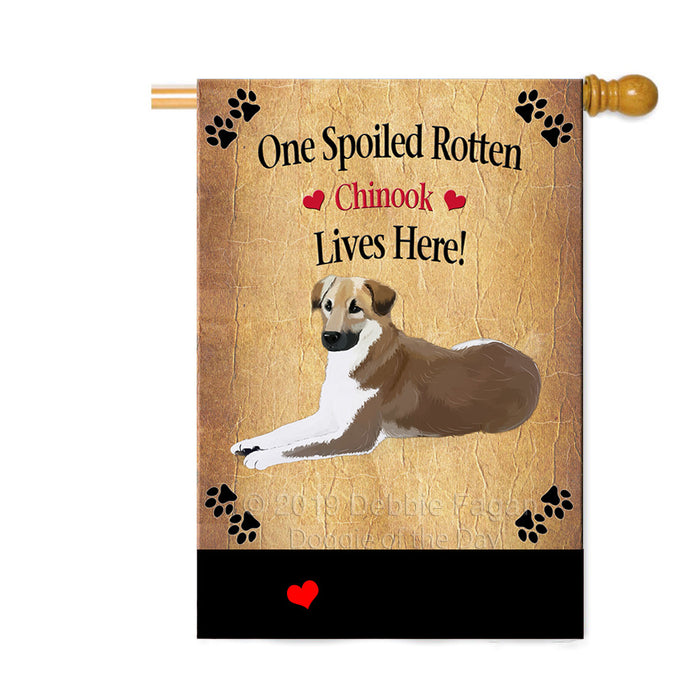 Personalized Spoiled Rotten Chinook Dog Custom House Flag FLG-DOTD-A63228