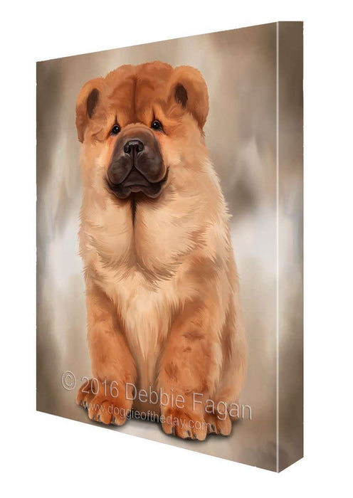 Chow Chow Dog Art Portrait Print Canvas