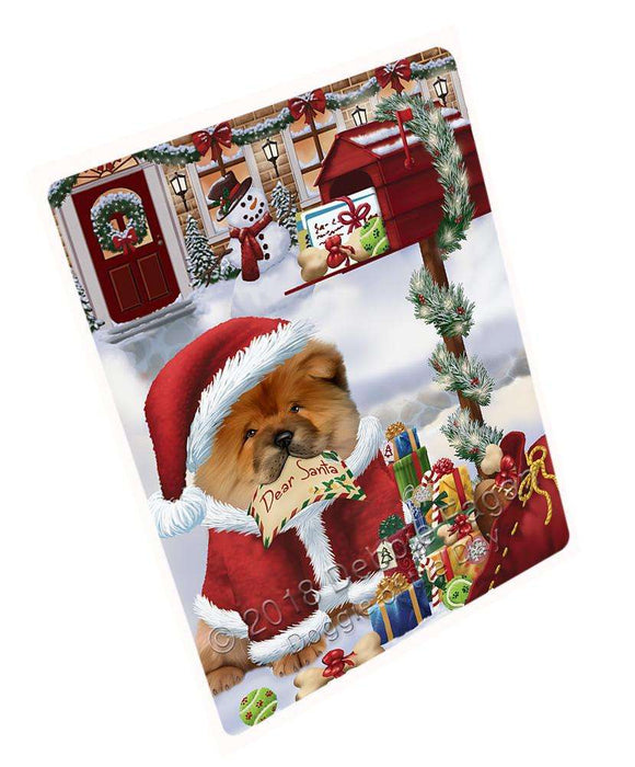 Chow Chow Dog Dear Santa Letter Christmas Holiday Mailbox Large Refrigerator / Dishwasher Magnet RMAG84240