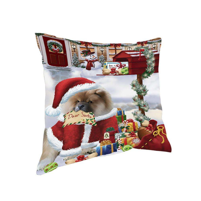 Chow Chow Dog Dear Santa Letter Christmas Holiday Mailbox Pillow PIL72192
