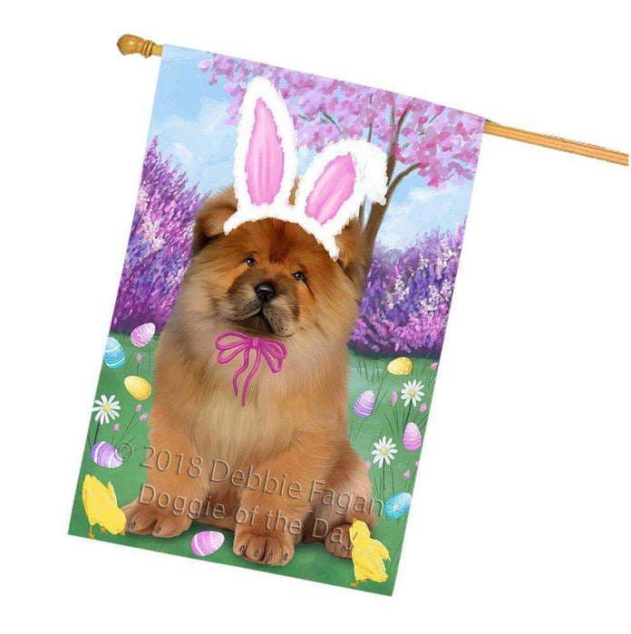 Chow Chow Dog Easter Holiday House Flag FLG49076