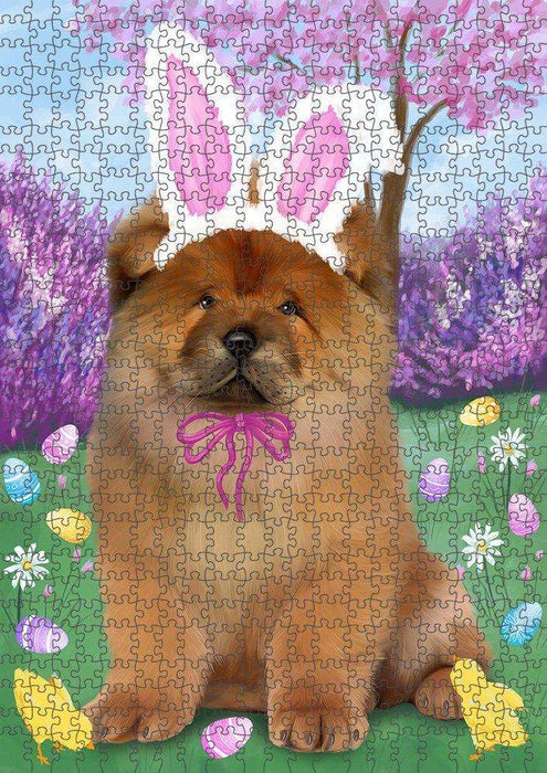 Chow Chow Dog Easter Holiday Puzzle with Photo Tin PUZL50376