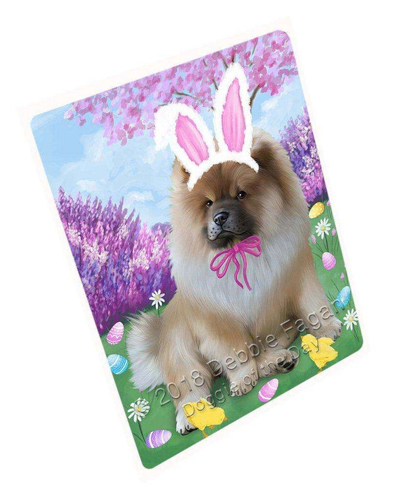 Chow Chow Dog Easter Holiday Tempered Cutting Board C51195