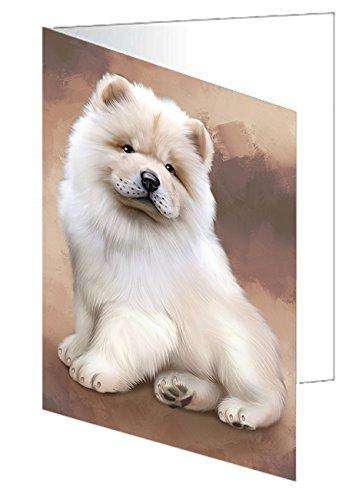 Chow Chow Dog Handmade Artwork Assorted Pets Greeting Cards and Note Cards with Envelopes for All Occasions and Holiday Seasons