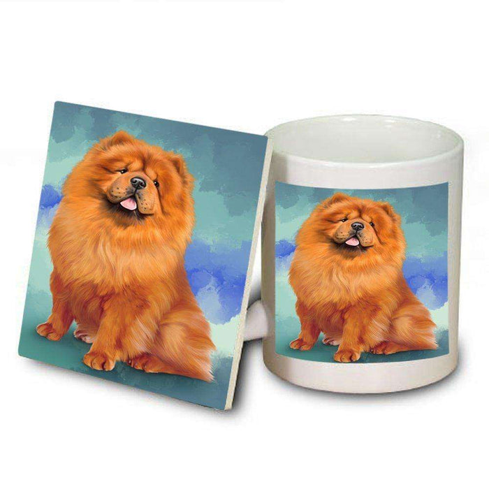 Chow Chow Dog Mug and Coaster Set